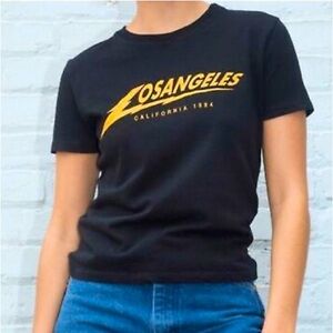 Brandy Melville Los Angeles Cropped Tee